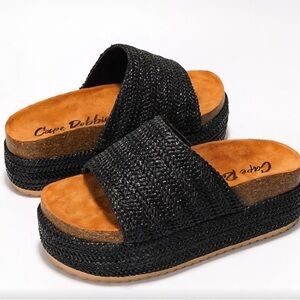 Cape Robbin Hacha Platform Slide Sandals #1215